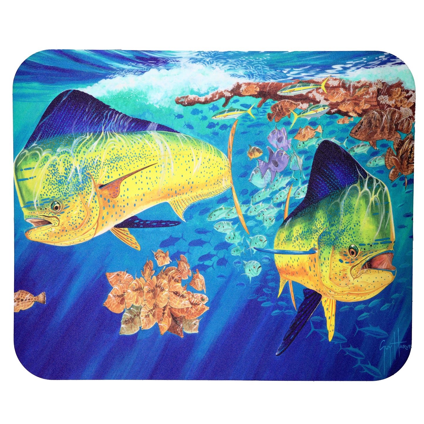 Guy Harvey Cooler Mat EVA Foam Deck Pad Fits Yeti Coolers without wheels Non-Slip, Marine Grade