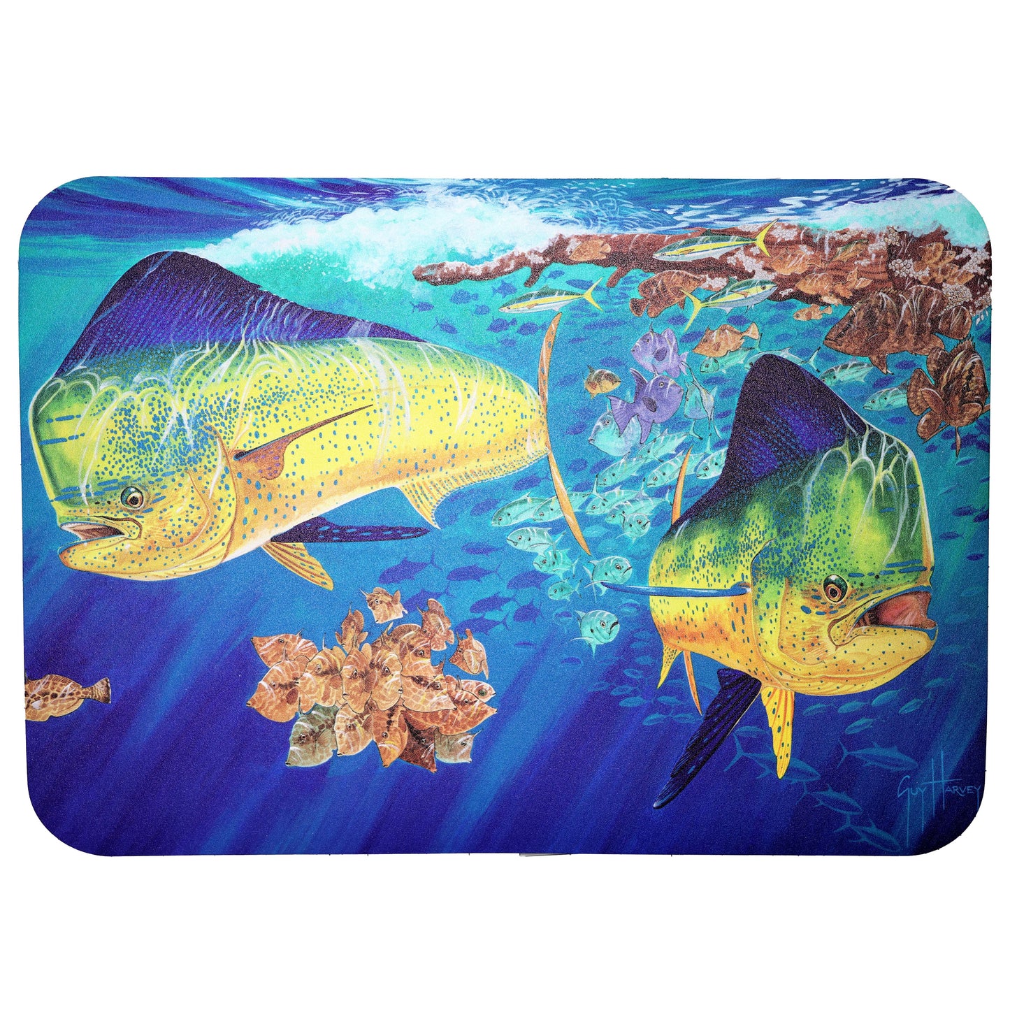 Guy Harvey Cooler Mat EVA Foam Deck Pad Fits Yeti Coolers without wheels Non-Slip, Marine Grade