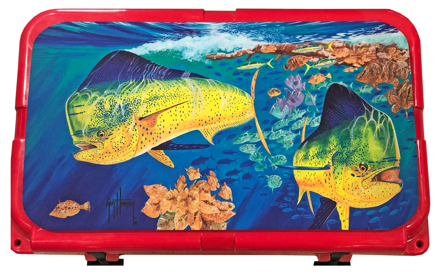 Guy Harvey Cooler Mat EVA Foam Deck Pad Fits Yeti Coolers without wheels Non-Slip, Marine Grade