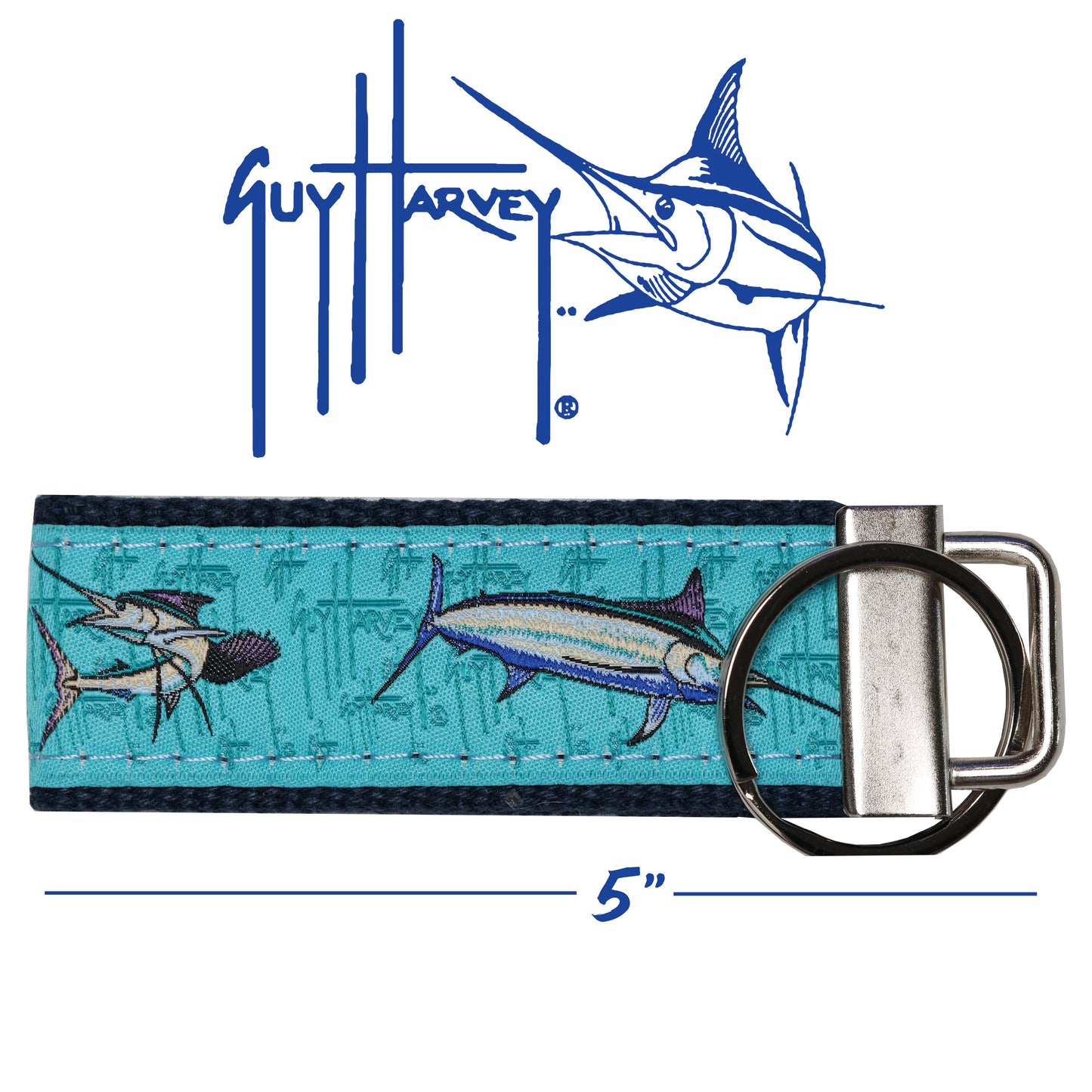 Guy Harvey Billfish Collage Key Ring