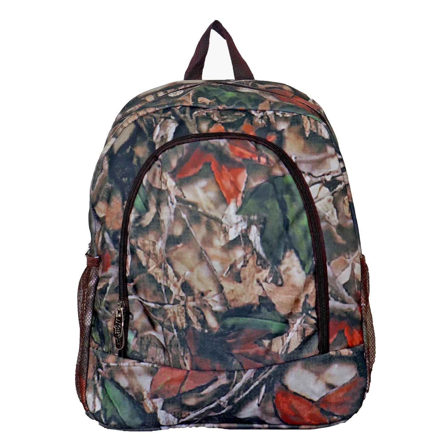 Lightweight Camo Outdoor Backpack - with Multiple Compartments and Side Mesh Pockets