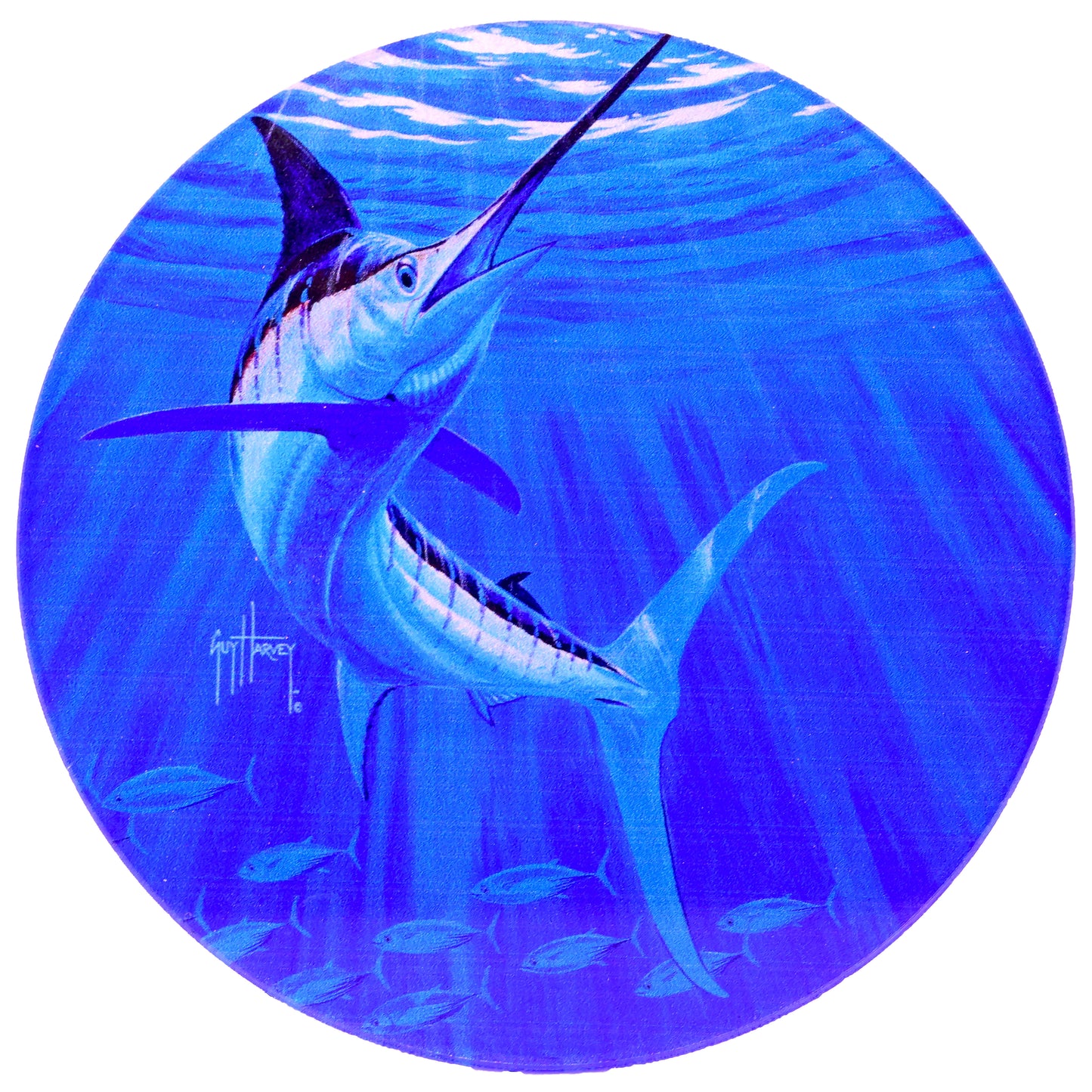 Guy Harvey Round Drink Coasters ( Set of 4 )