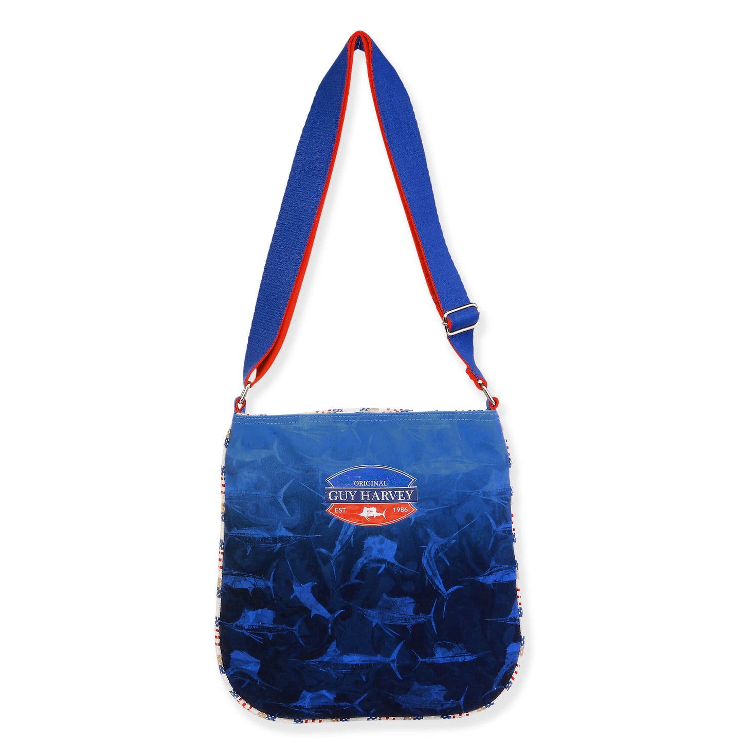 Guy Harvey Marble Marlin Crossbody Shoulder Bag