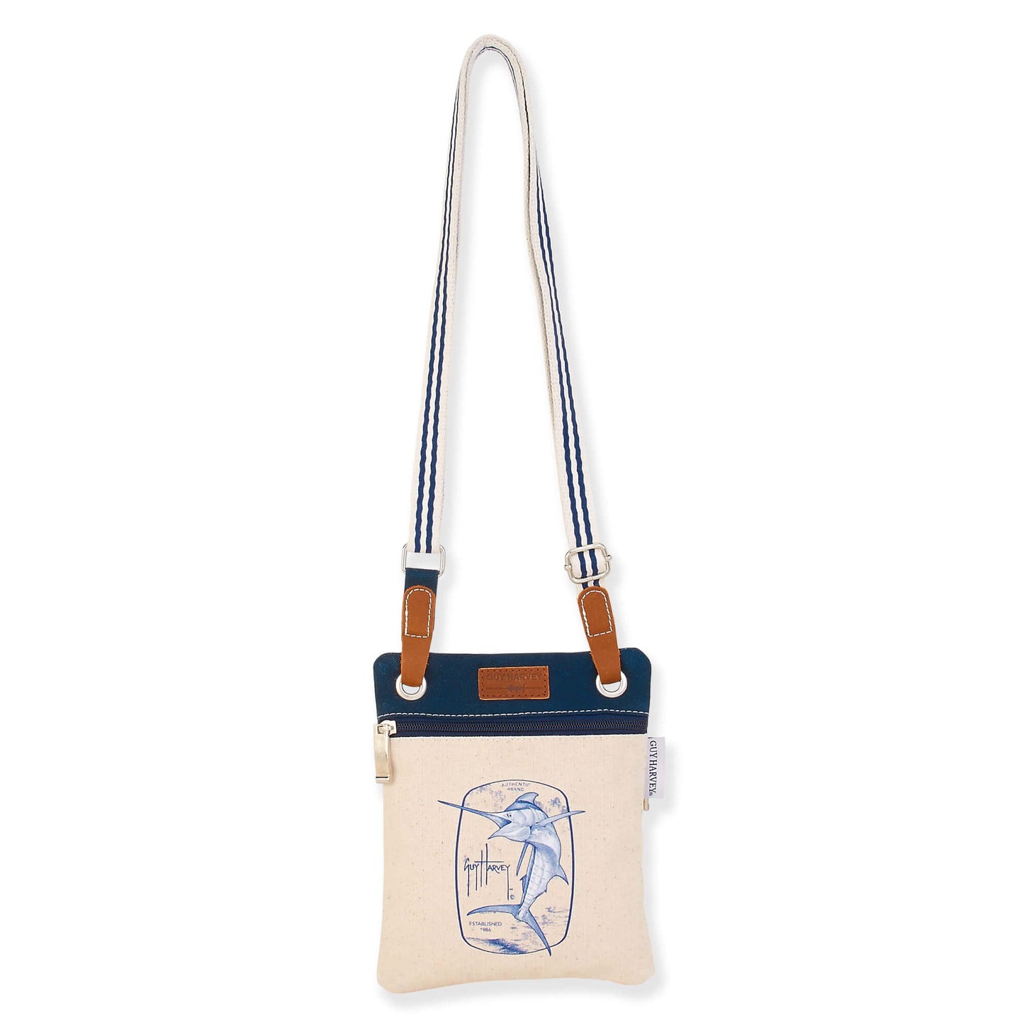 Guy Harvey Juliet Small Crossbody Bag with Leather Accents