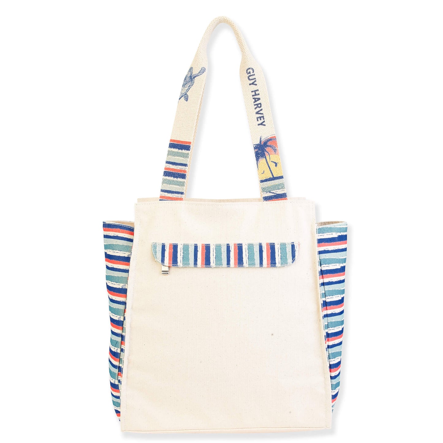 Guy Harvey Hawksbill Sea Turtle Shoulder Tote Bag