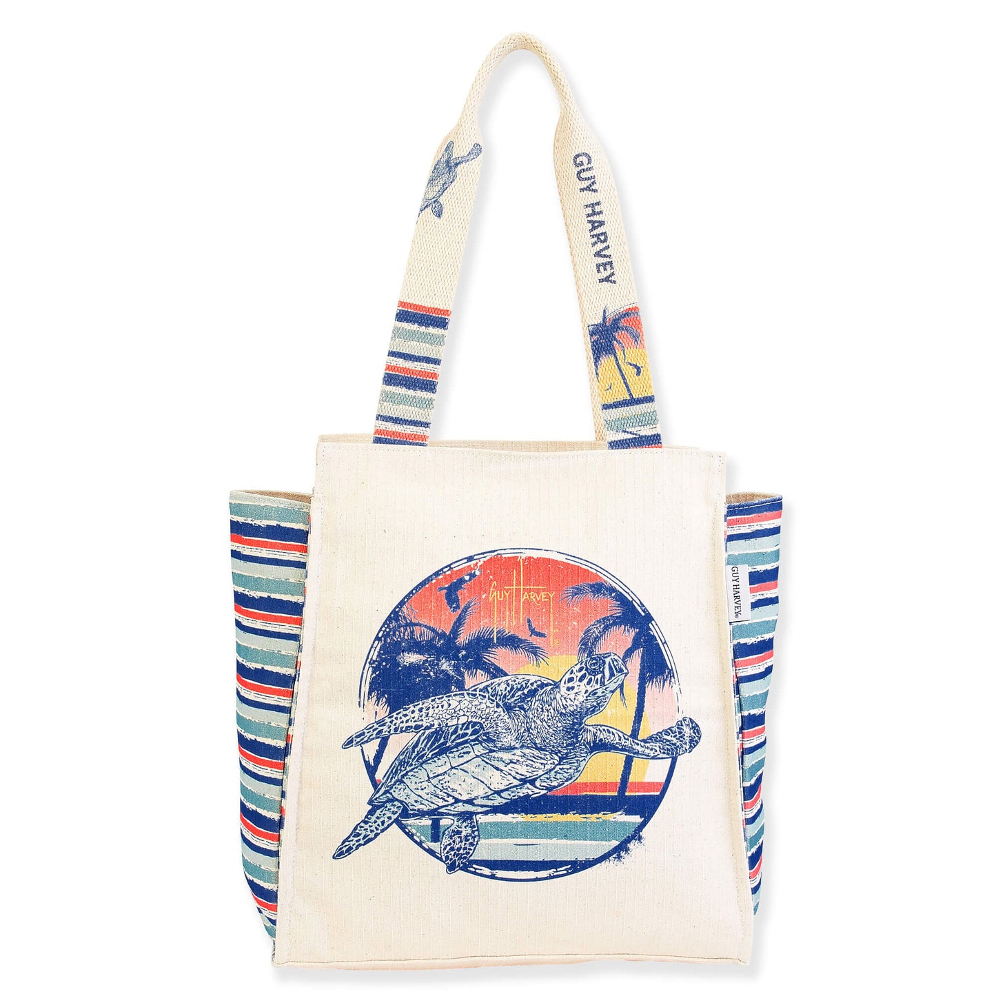 Guy Harvey Hawksbill Sea Turtle Shoulder Tote Bag