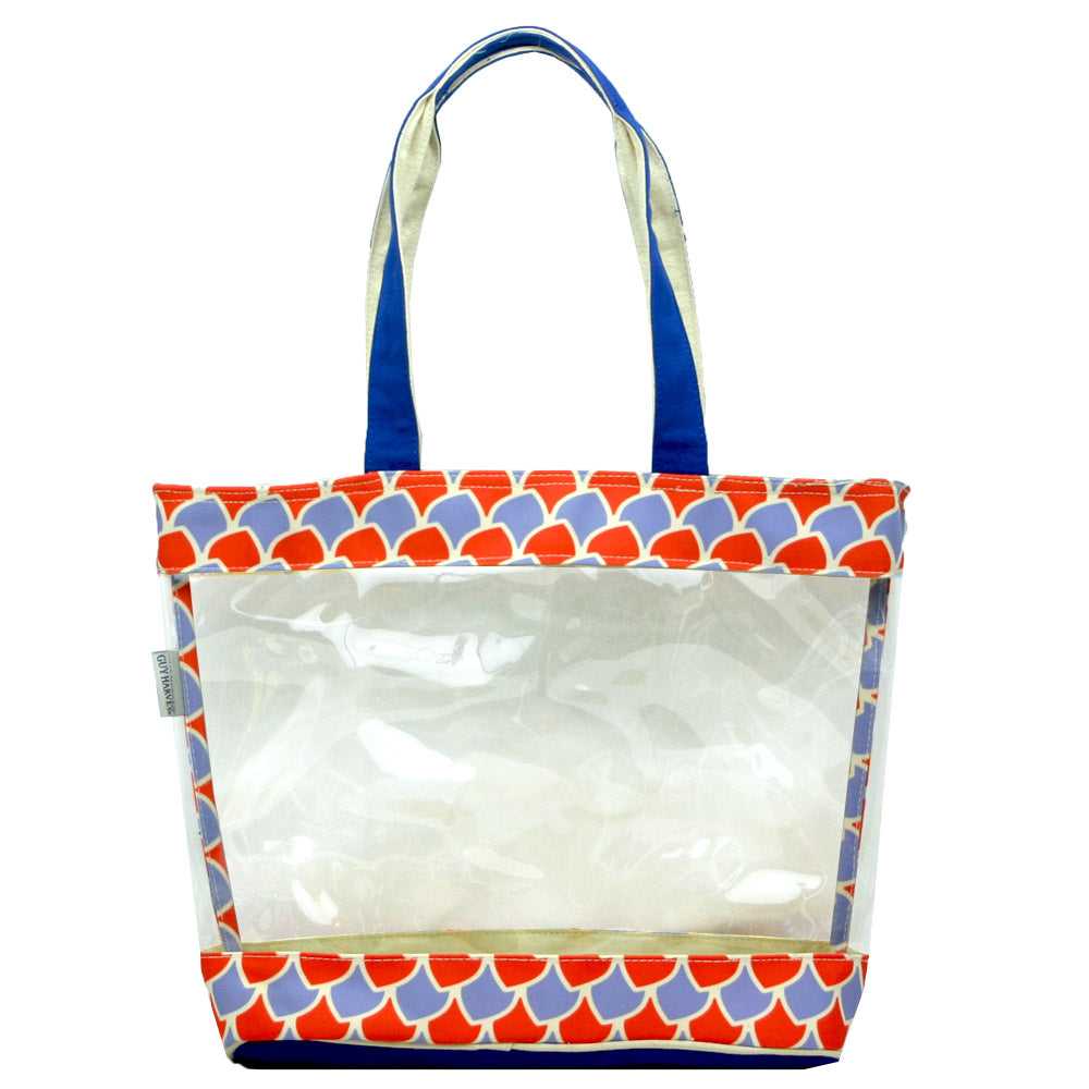 Guy Harvey Clear Stadium Tote with Accessory Bag