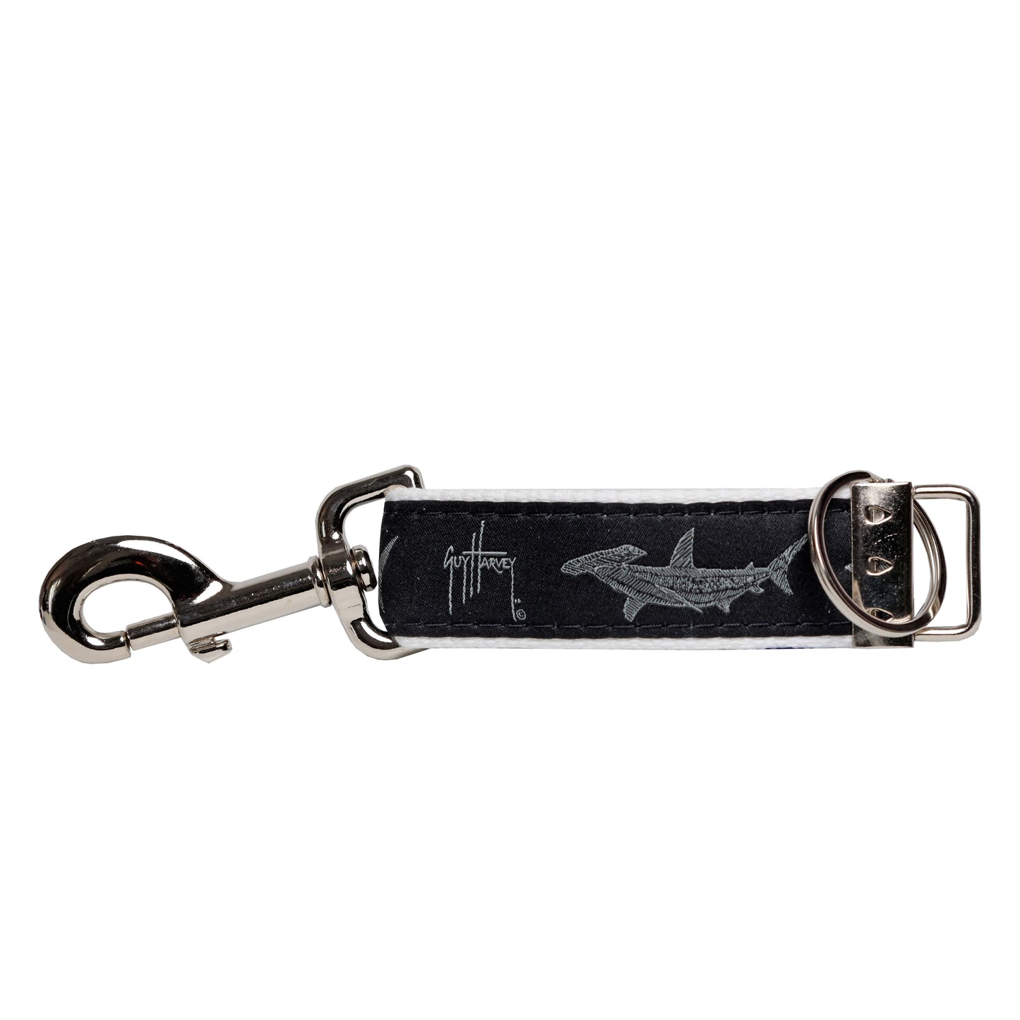 Guy Harvey Hammerhead Keyring with Snapping Belt Loop Clip