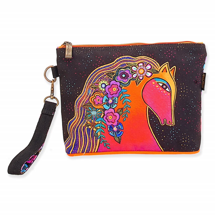 Laurel Burch Blaze Horse Wristlet Hand Bag