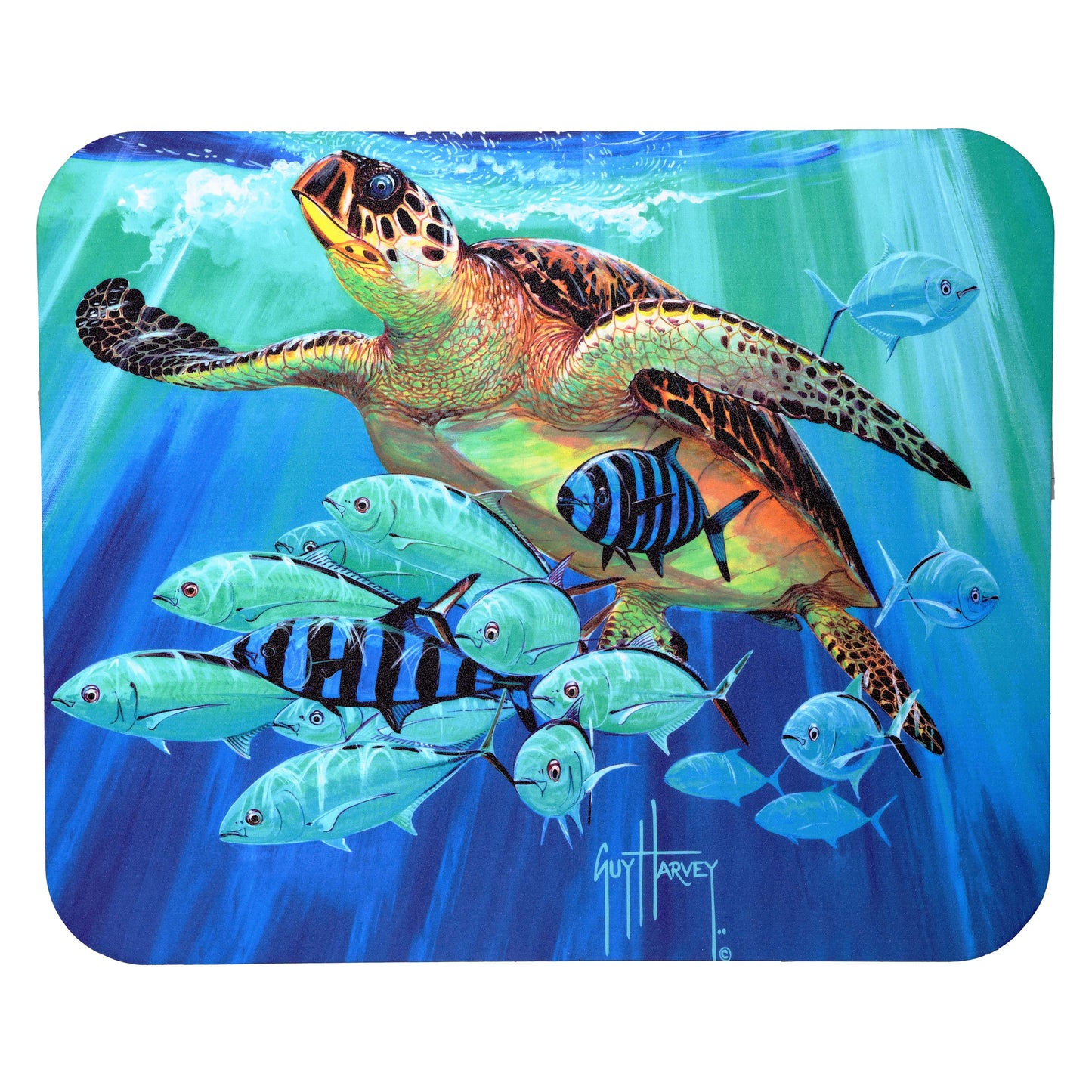 Guy Harvey Cooler Mat EVA Foam Deck Pad Fits Yeti Coolers without wheels Non-Slip, Marine Grade