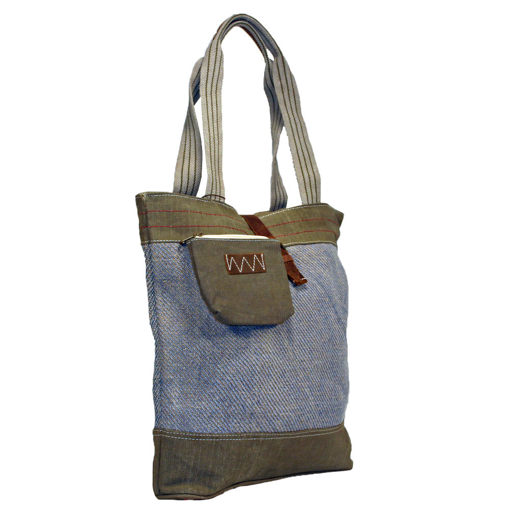 Uchi Recycled Canvas Tent Vintage Tote Bag