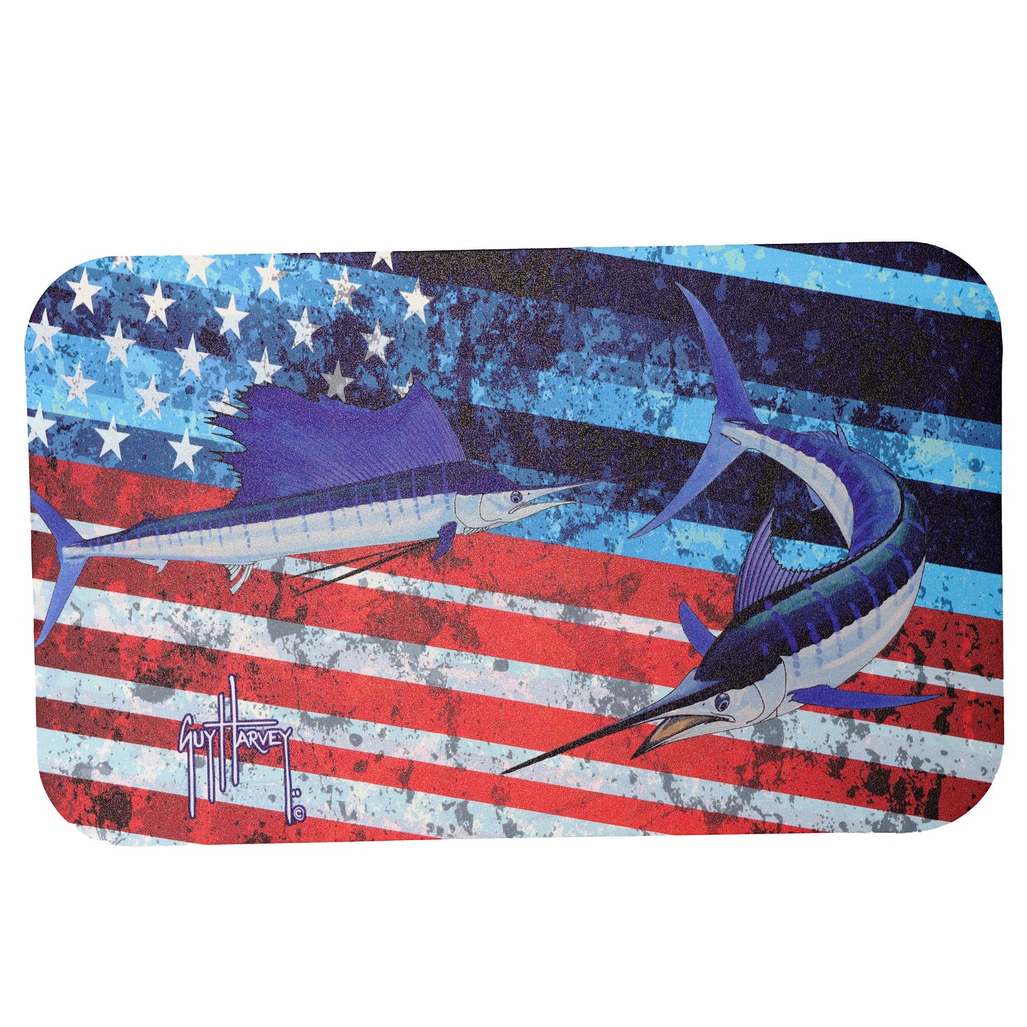 Guy Harvey Cooler Mat EVA Foam Deck Pad Fits Yeti Coolers without wheels Non-Slip, Marine Grade