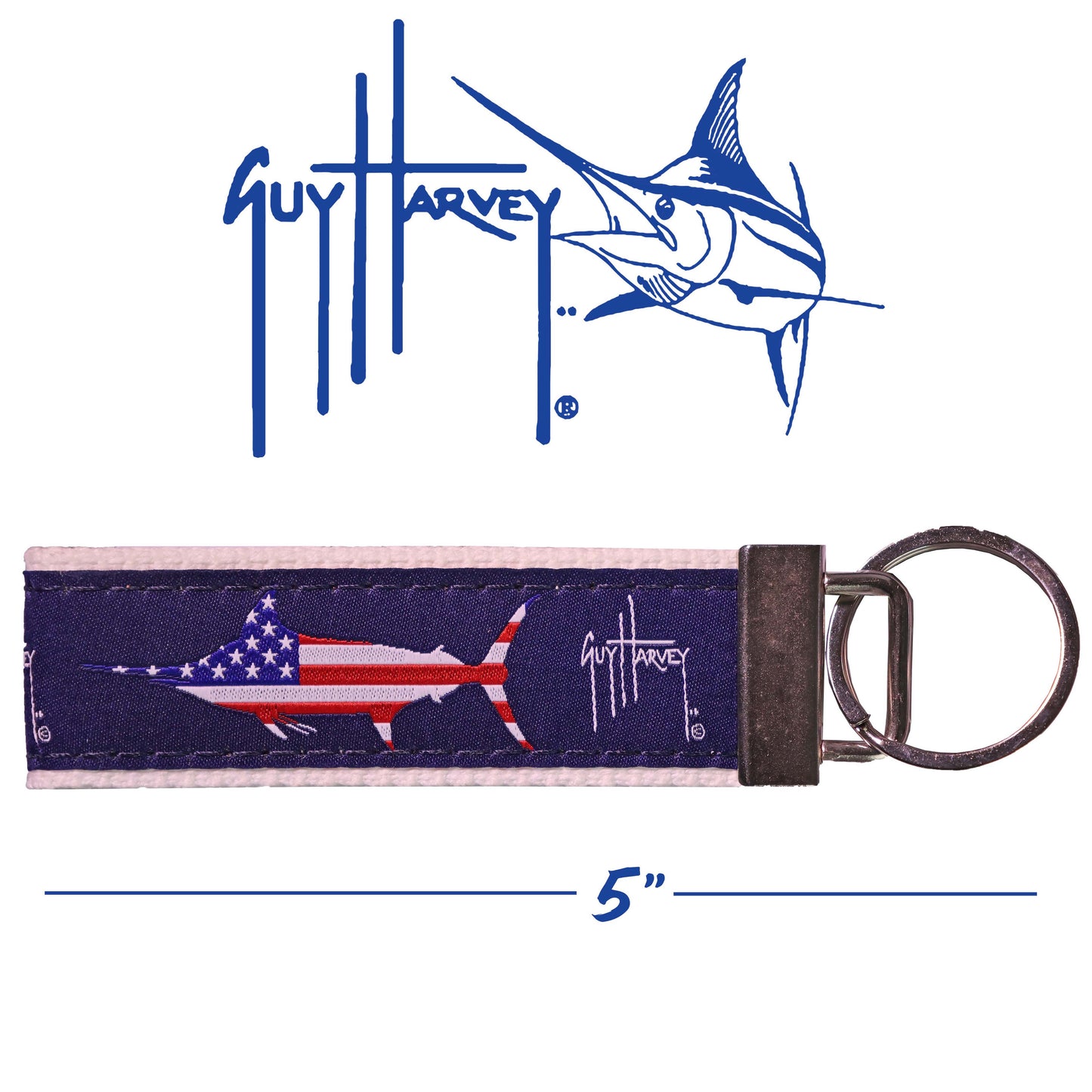 Guy Harvey USA Marlin Key Ring