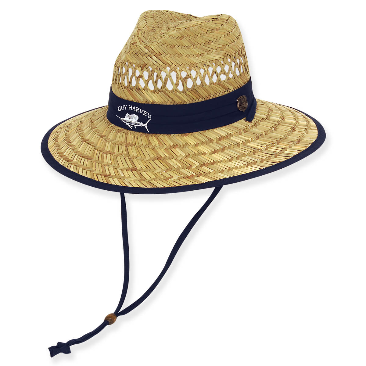 Guy Harvey Safari Straw Hat with 4” Brim