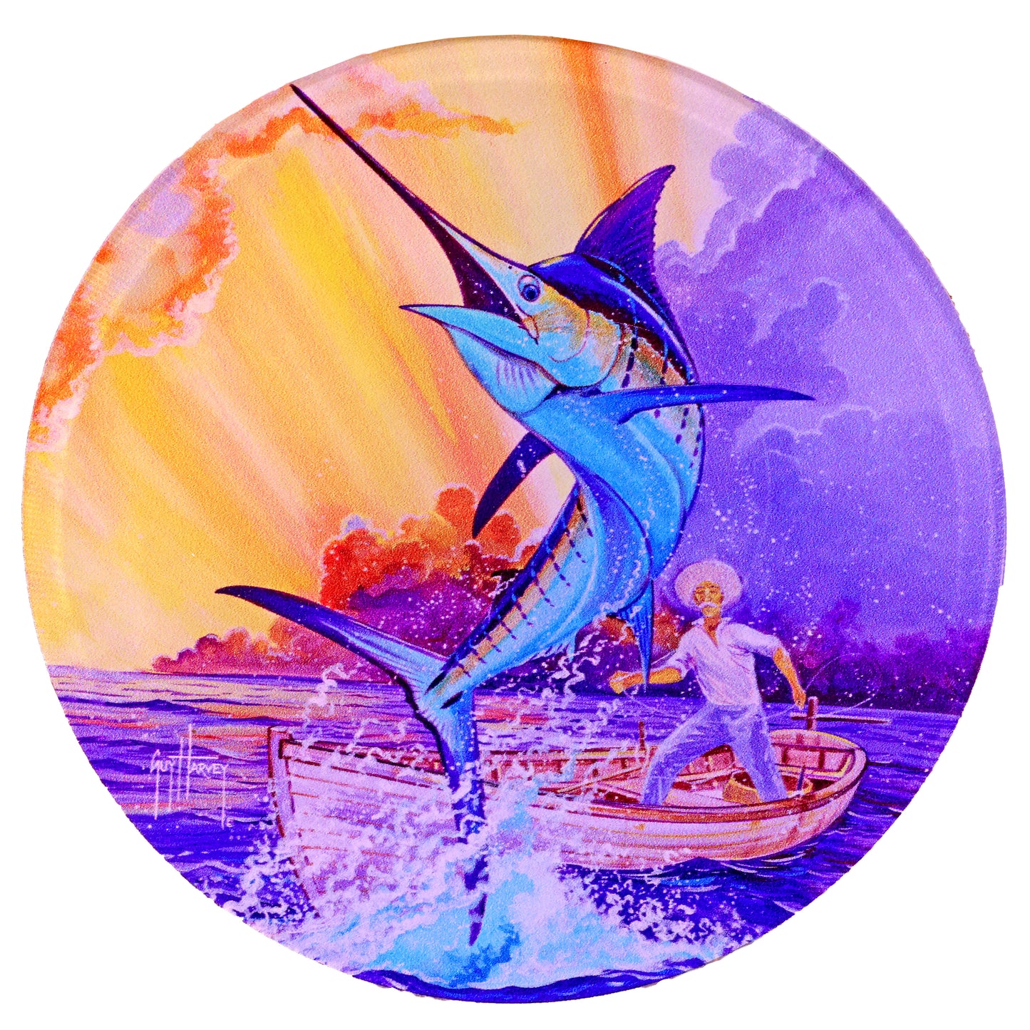 Guy Harvey Round Drink Coasters ( Set of 6 )