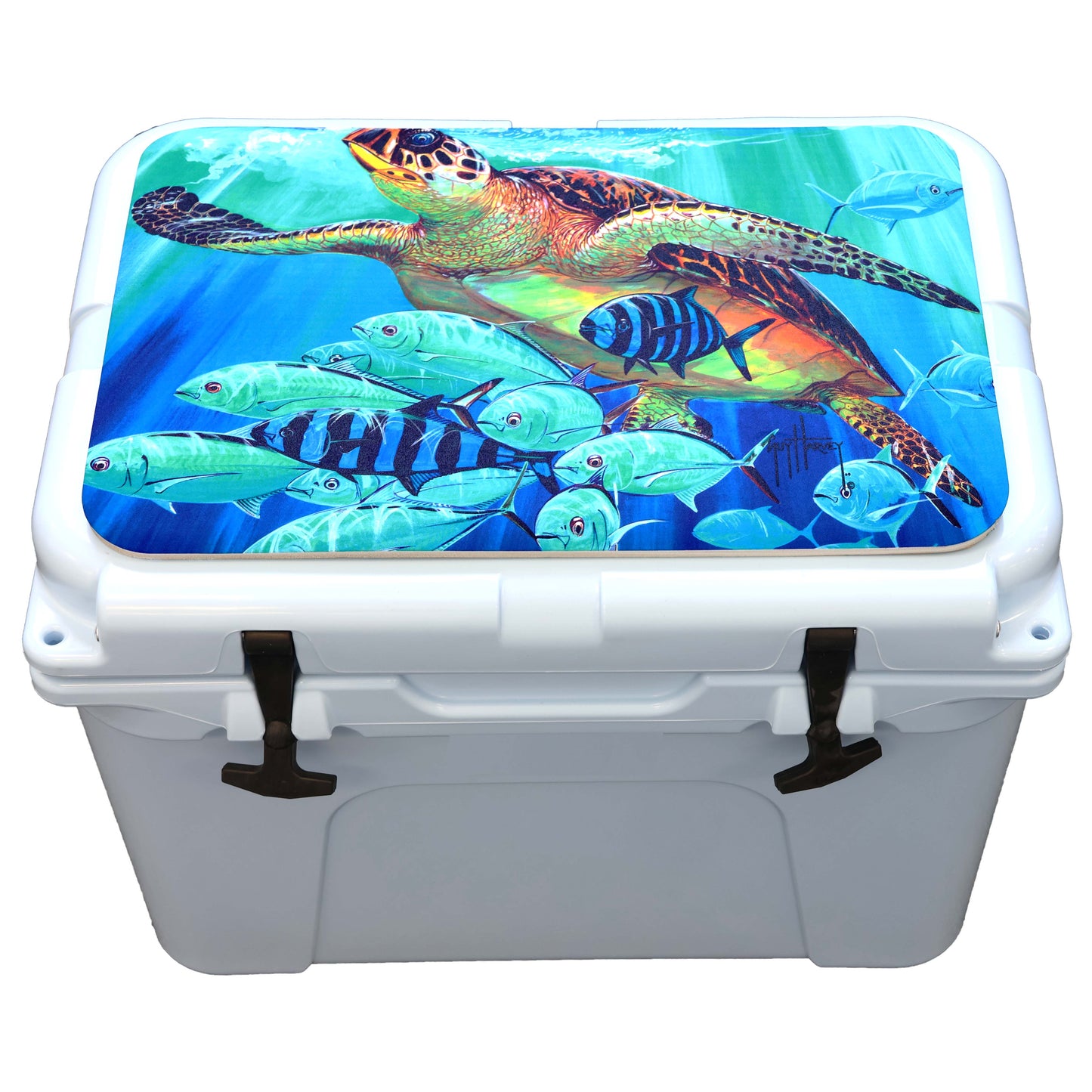 Guy Harvey Cooler Mat EVA Foam Deck Pad Fits Yeti Coolers without wheels Non-Slip, Marine Grade