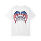 SoliVisk Patriotic USA Flag Mahi Mahi Dolphin Saltwater Fishing T Shirt