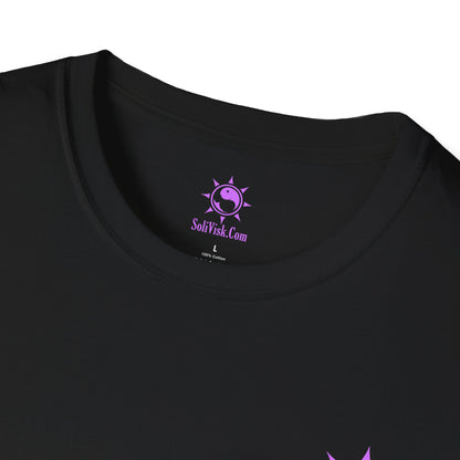 SoliVisk Coastal Collection – Māori Purple Sea Turtle Unisex Graphic Tee Shirt