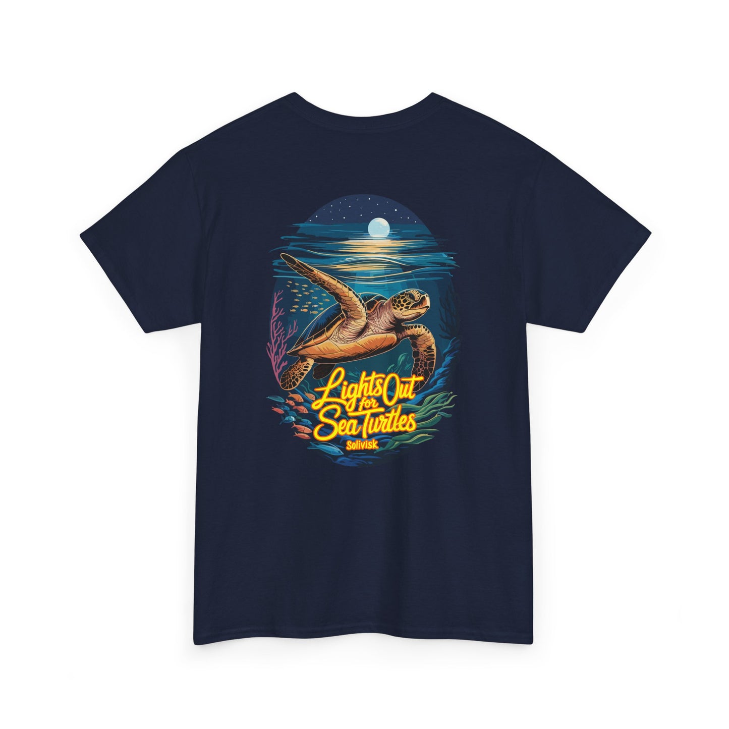 Lights Out for Sea Turtles Unisex T-Shirt– Solivisk Coastal Collection