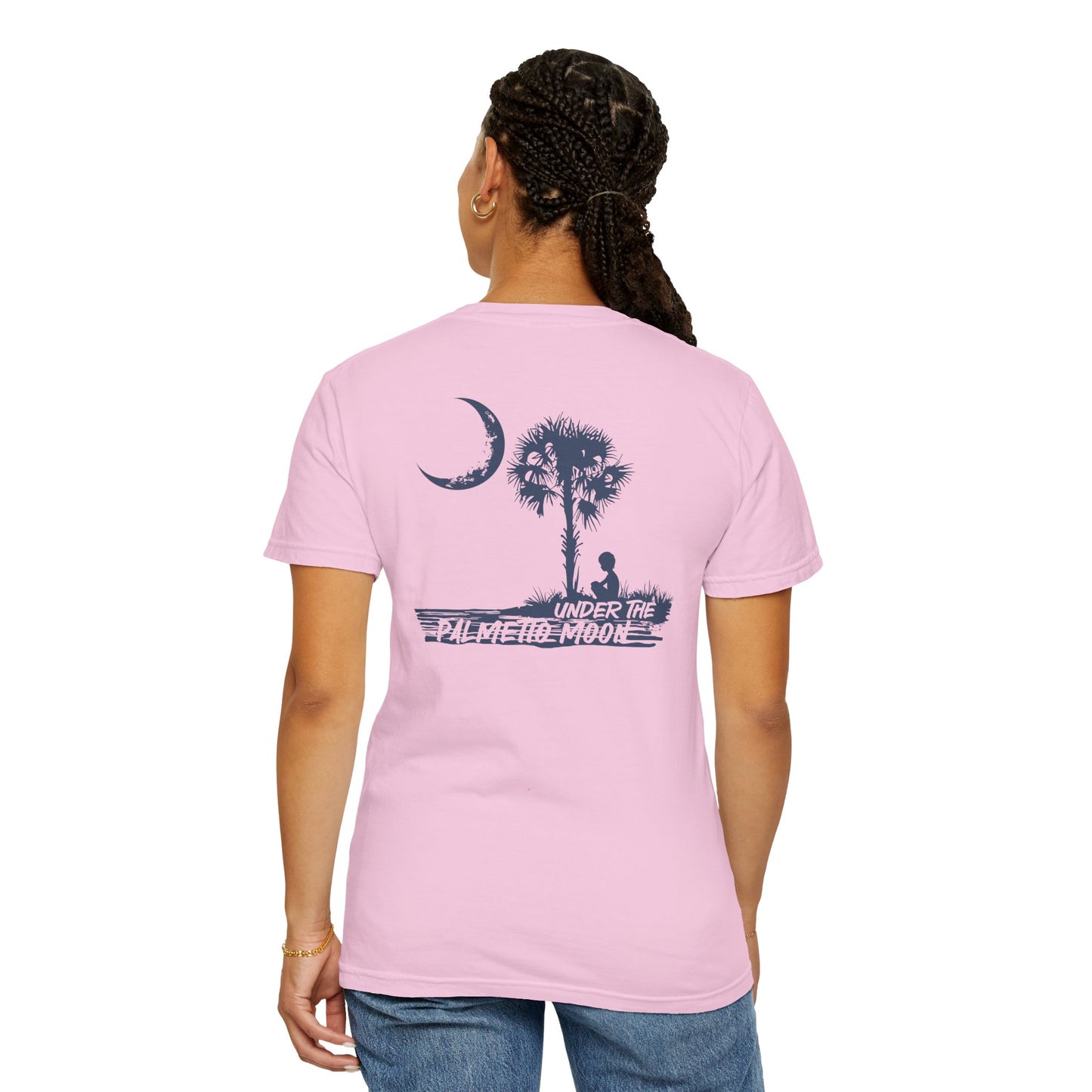 SoliVisk “Under the Palmetto Moon” Tee – A Soulful Tribute to South Carolina Evenings and Moonlit Memories