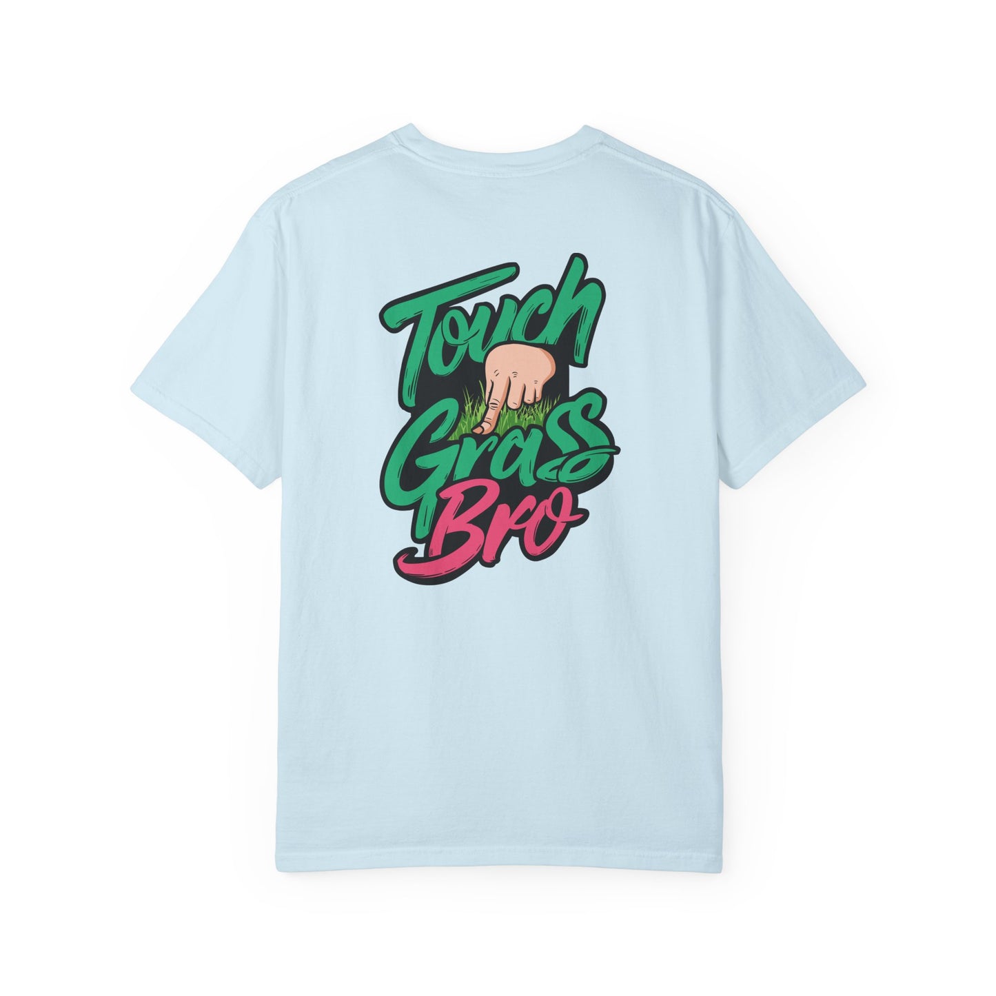 SoliVisk Touch Grass Bro Warning: May Cause Sudden Real-Life Interactions Unisex Comfort Colors Tee with Soft-Washed Sass and Chill Fit
