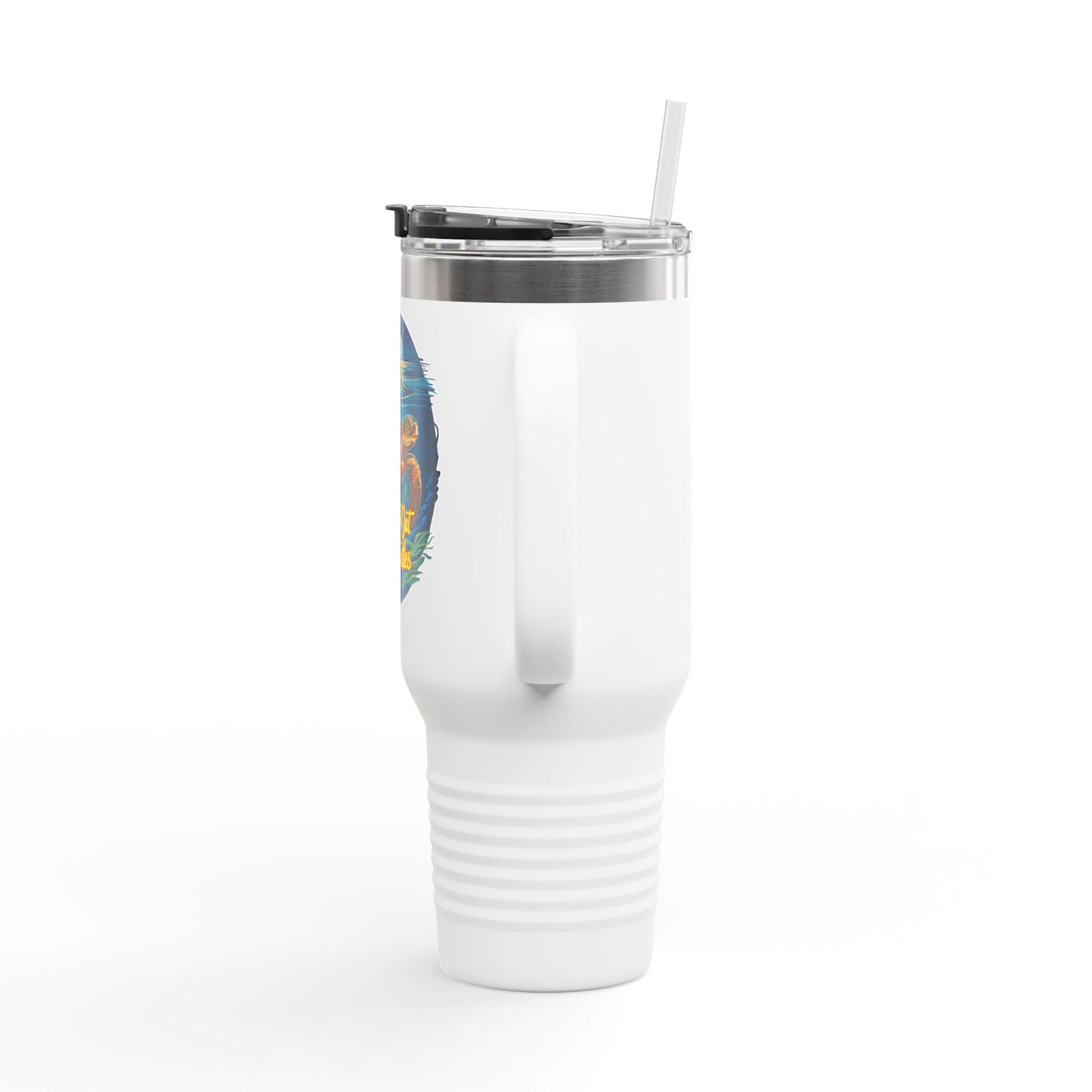 SoliVisk Coastal Collection Lights Out for Sea Turtles 40oz Insulated Travel Mug