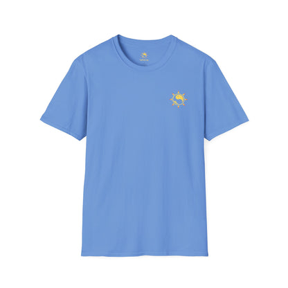 SoliVisk Coastal Collection – Māori Sun Burst Yellow Sea Turtle Unisex Graphic Tee Shirt