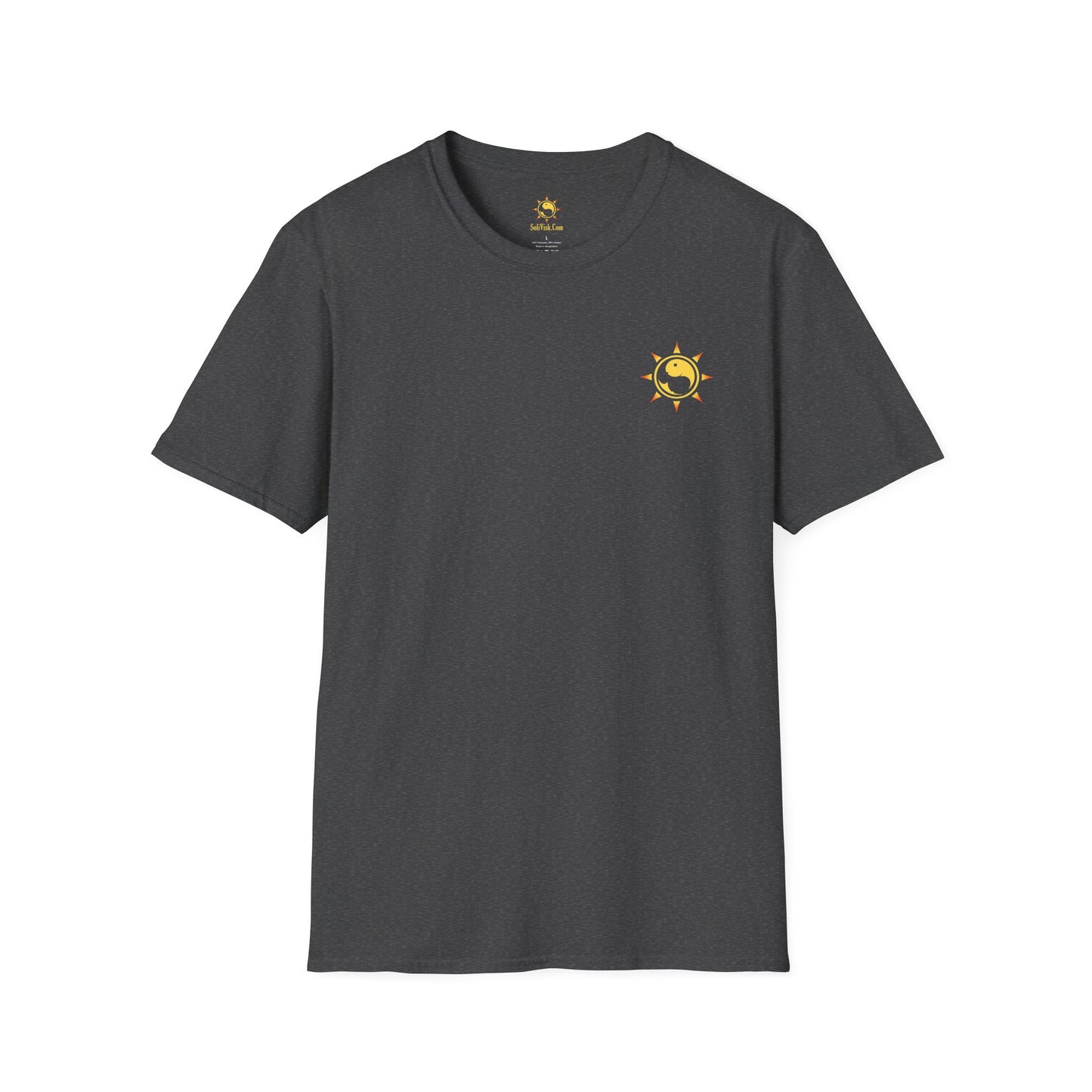 SoliVisk Coastal Collection – Māori Sun Burst Yellow Sea Turtle Unisex Graphic Tee Shirt