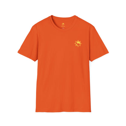 SoliVisk Coastal Collection – Māori Sun Burst Yellow Sea Turtle Unisex Graphic Tee Shirt
