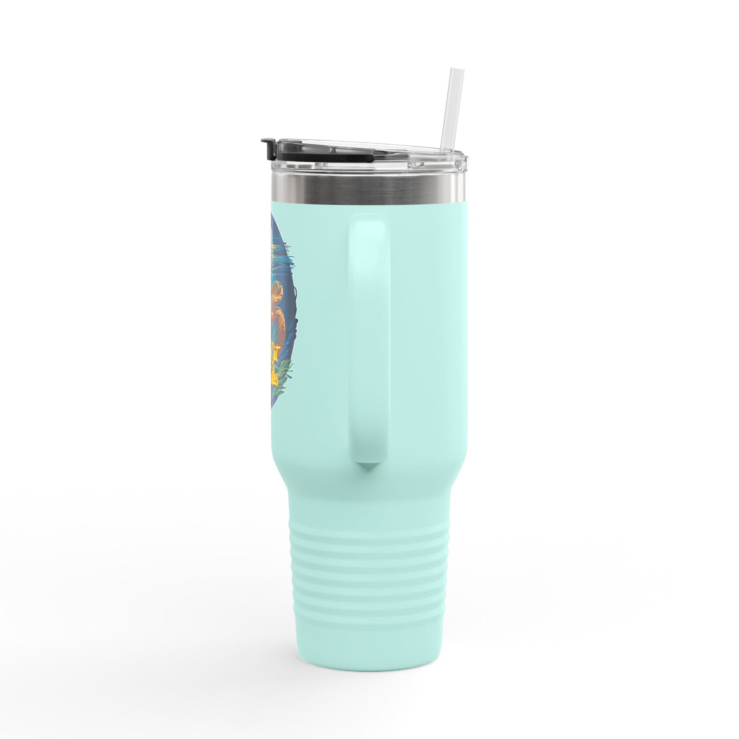 SoliVisk Coastal Collection Lights Out for Sea Turtles 40oz Insulated Travel Mug