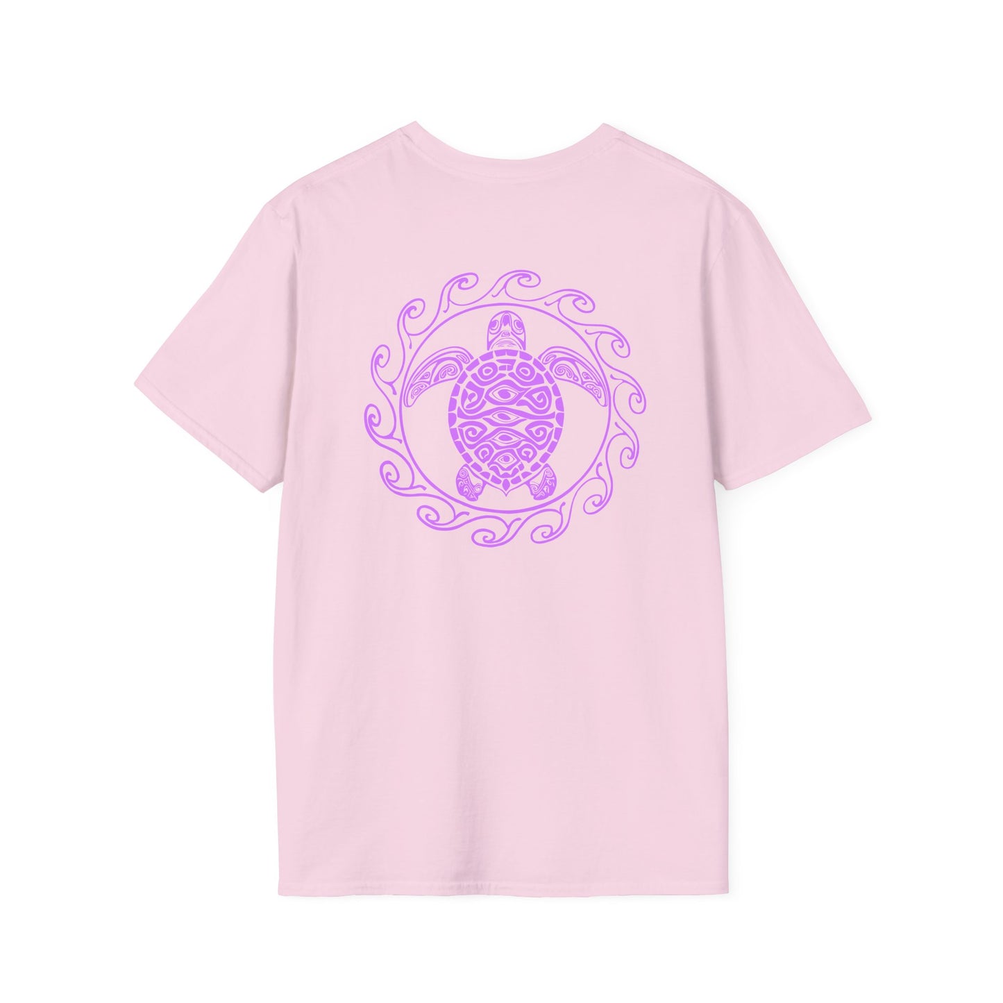 SoliVisk Coastal Collection – Māori Purple Sea Turtle Unisex Graphic Tee Shirt