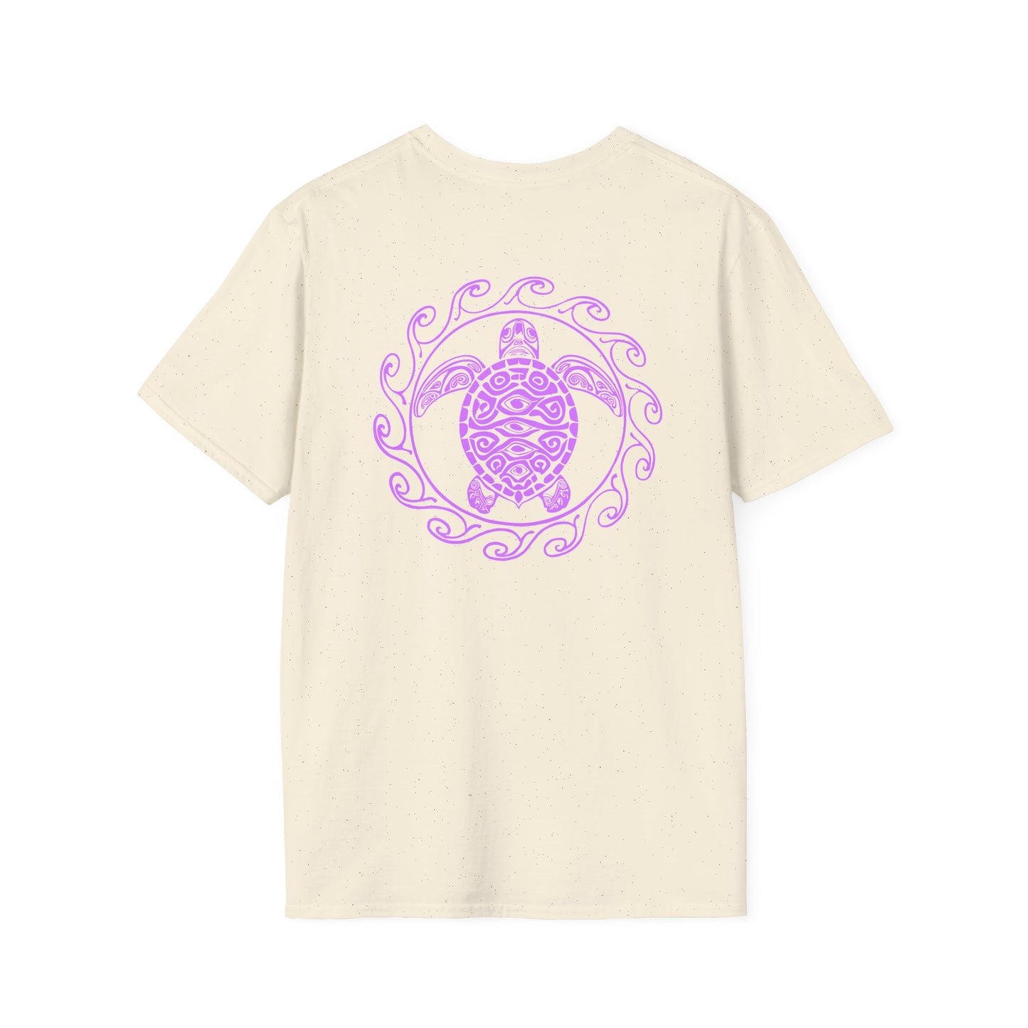 SoliVisk Coastal Collection – Māori Purple Sea Turtle Unisex Graphic Tee Shirt
