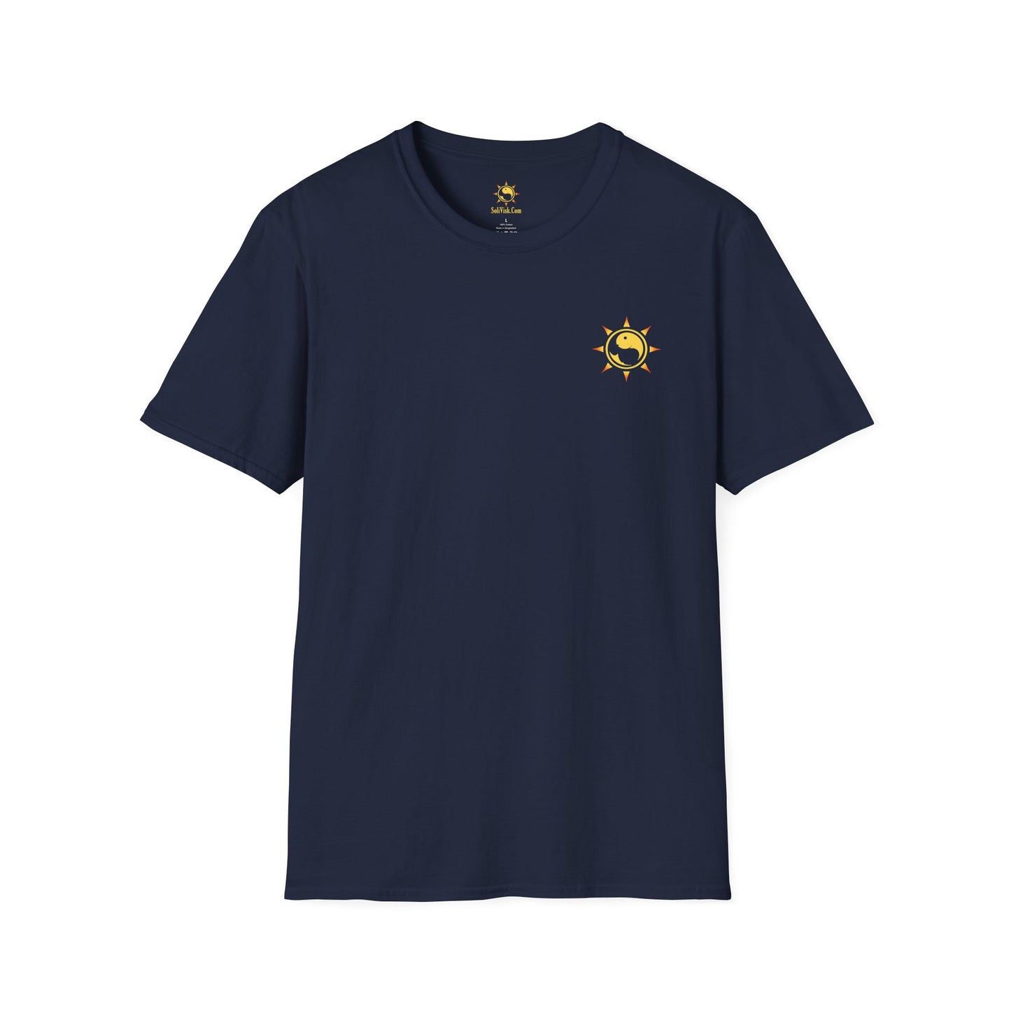 SoliVisk Coastal Collection – Māori Sun Burst Yellow Sea Turtle Unisex Graphic Tee Shirt