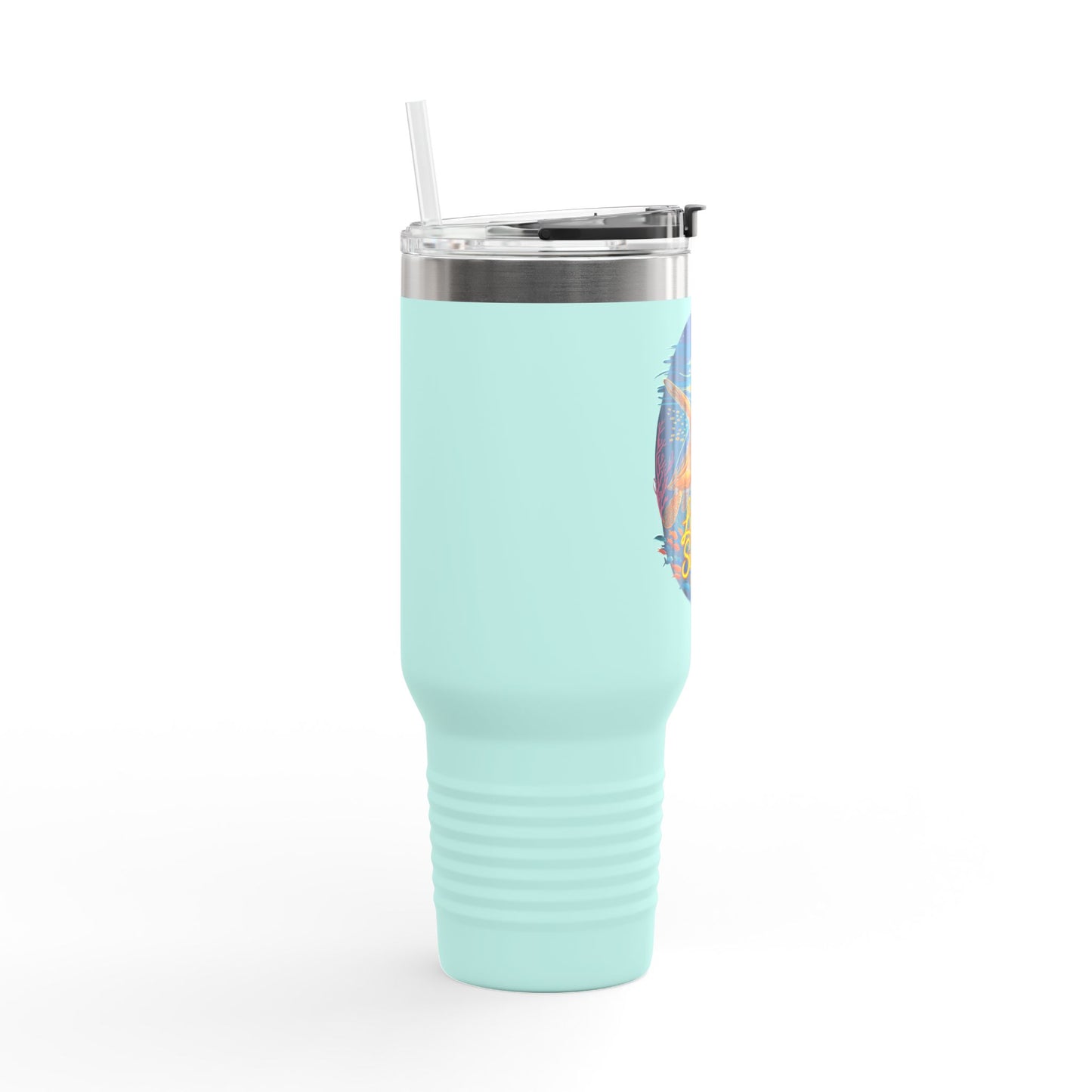 SoliVisk Coastal Collection Lights Out for Sea Turtles 40oz Insulated Travel Mug