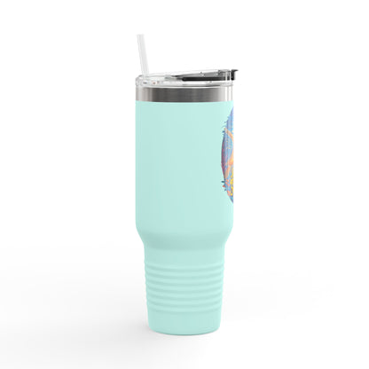 SoliVisk Coastal Collection Lights Out for Sea Turtles 40oz Insulated Travel Mug