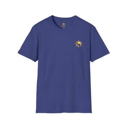 SoliVisk Coastal Collection – Māori Sun Burst Yellow Sea Turtle Unisex Graphic Tee Shirt