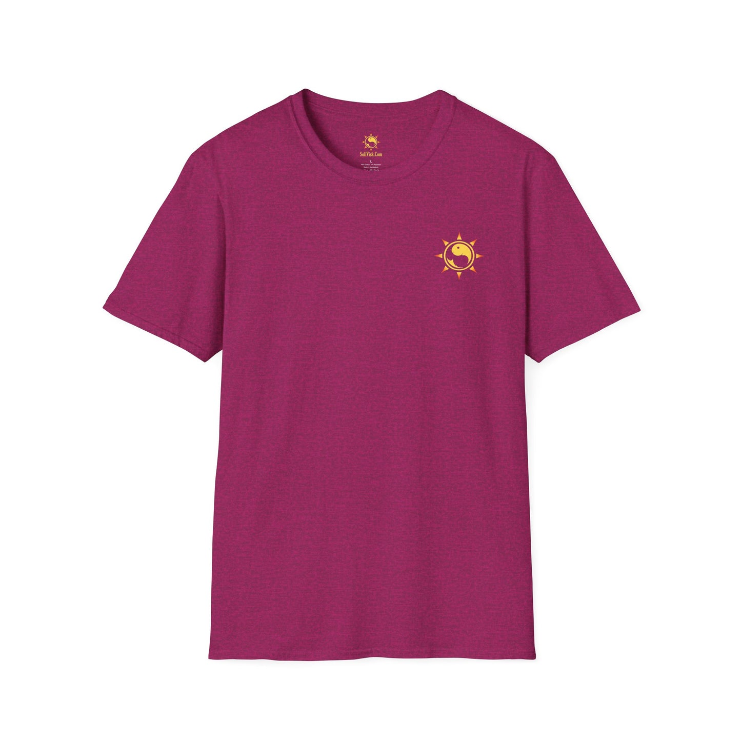 SoliVisk Coastal Collection – Māori Sun Burst Yellow Sea Turtle Unisex Graphic Tee Shirt