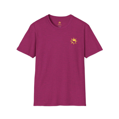 SoliVisk Coastal Collection – Māori Sun Burst Yellow Sea Turtle Unisex Graphic Tee Shirt