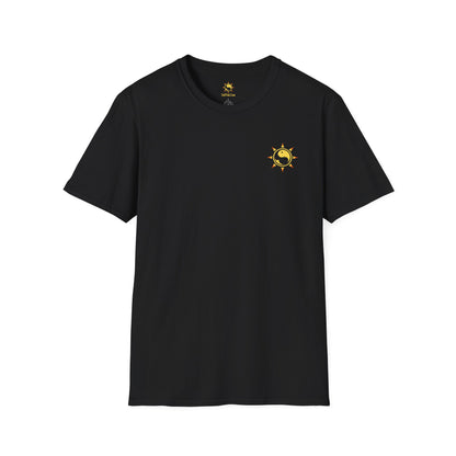 SoliVisk Coastal Collection – Māori Sun Burst Yellow Sea Turtle Unisex Graphic Tee Shirt