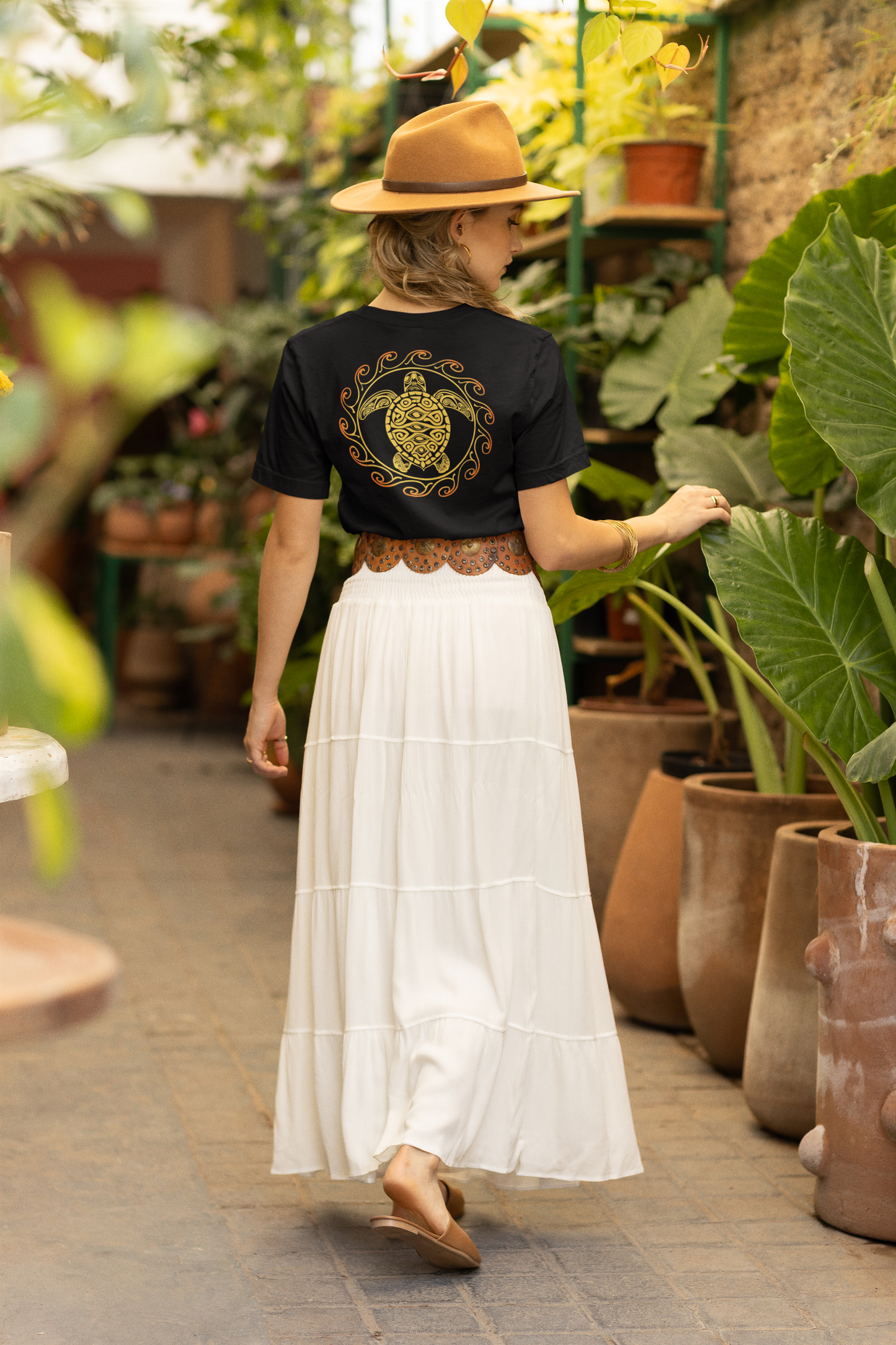 SoliVisk Coastal Collection – Māori Sun Burst Yellow Sea Turtle Unisex Graphic Tee Shirt