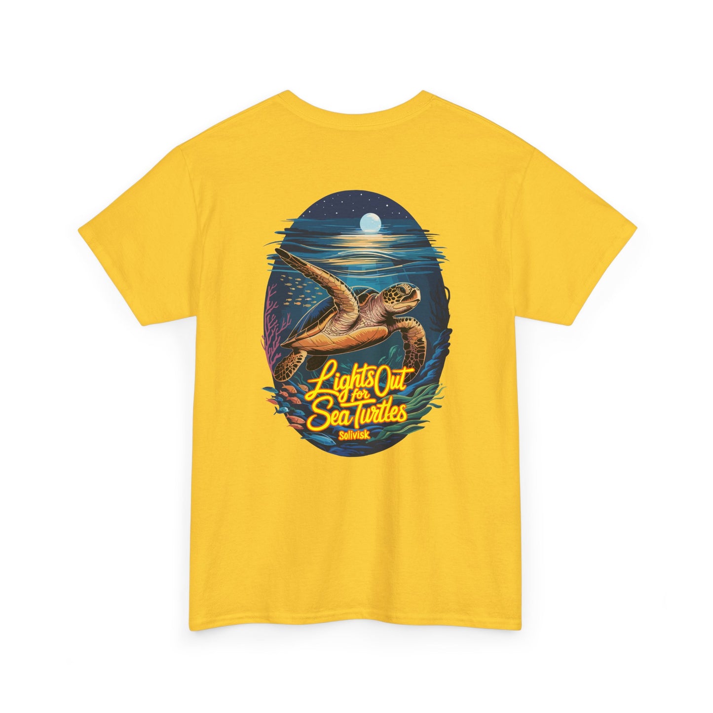 Lights Out for Sea Turtles Unisex T-Shirt– Solivisk Coastal Collection