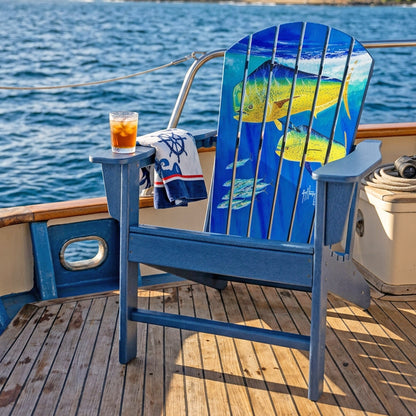 Guy Harvey 2 Bulls Adirondack Chair – Outdoor HDPE Patio Chair
