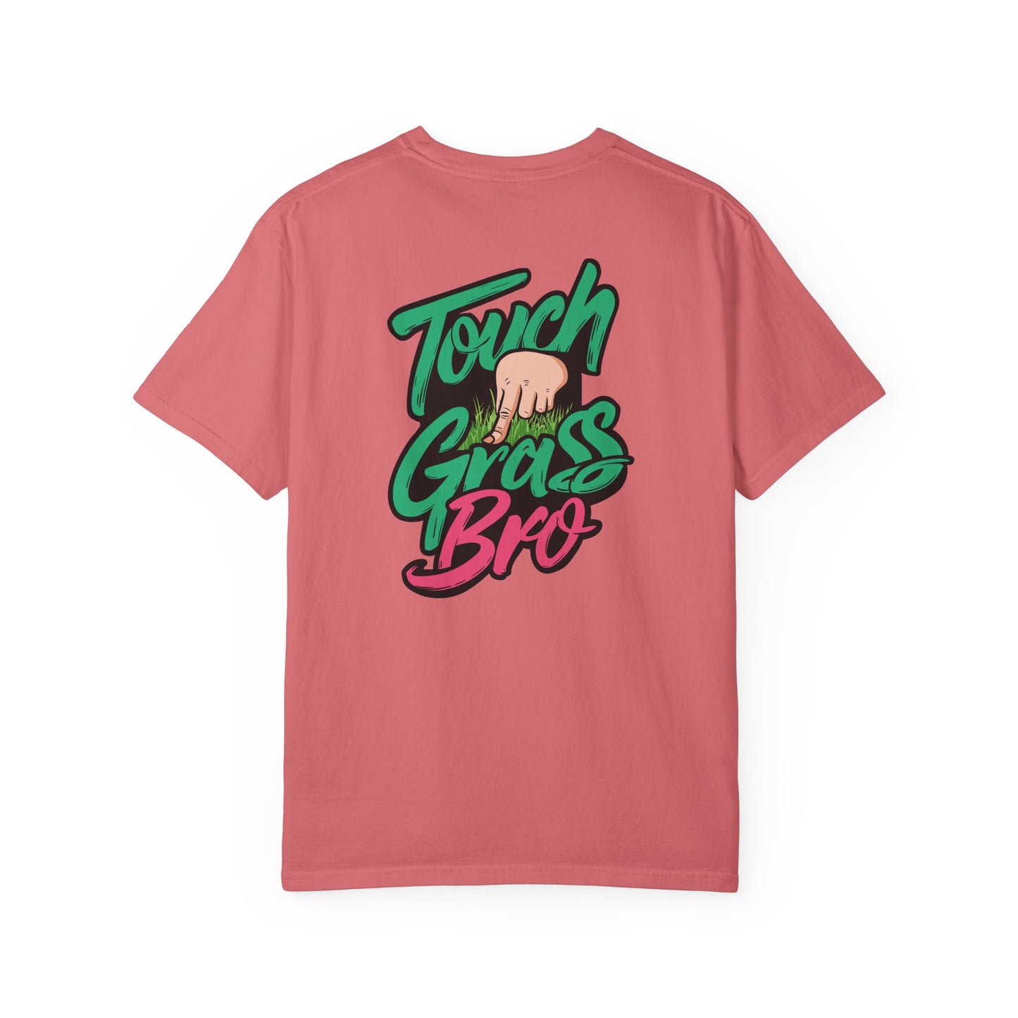 SoliVisk Touch Grass Bro Warning: May Cause Sudden Real-Life Interactions Unisex Comfort Colors Tee with Soft-Washed Sass and Chill Fit