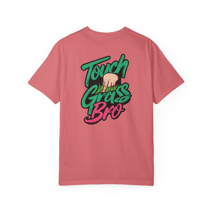 SoliVisk Touch Grass Bro Warning: May Cause Sudden Real-Life Interactions Unisex Comfort Colors Tee with Soft-Washed Sass and Chill Fit