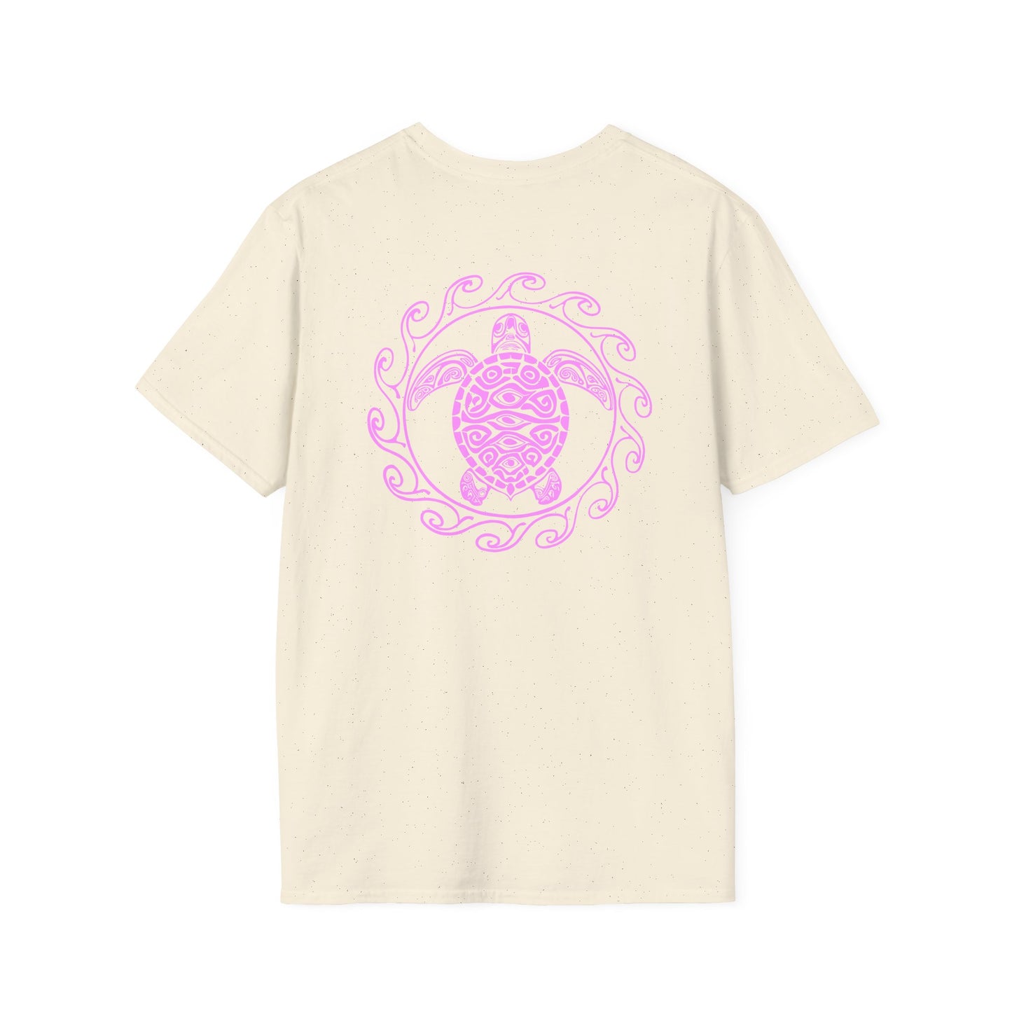 SoliVisk Coastal Collection – Māori Pink Sea Turtle Unisex Graphic Tee Shirt