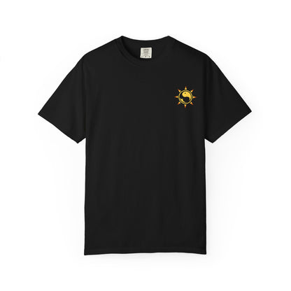 SoliVisk Māori Sun Burst Yellow Sea Turtle Unisex Tee Shirt