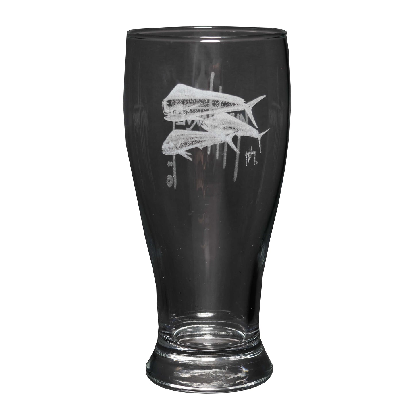 Guy Harvey Laser Etched Pilsner Glasses 16.9oz