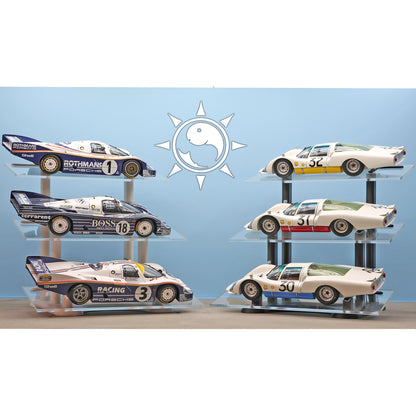 1:18 Scale Acrylic Display Stand for Model Cars, 3 Tier Collector Shelf