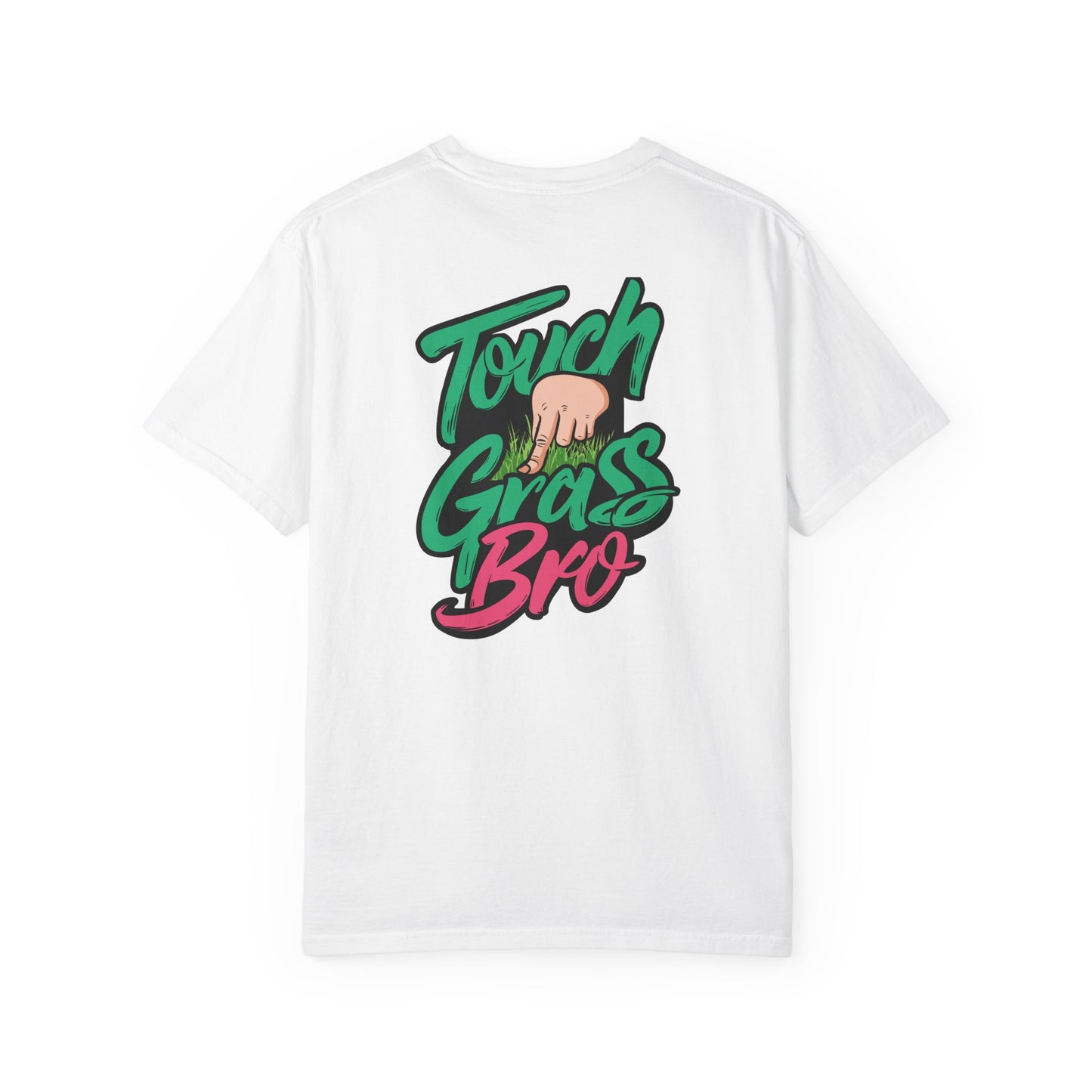 SoliVisk Touch Grass Bro Warning: May Cause Sudden Real-Life Interactions Unisex Comfort Colors Tee with Soft-Washed Sass and Chill Fit