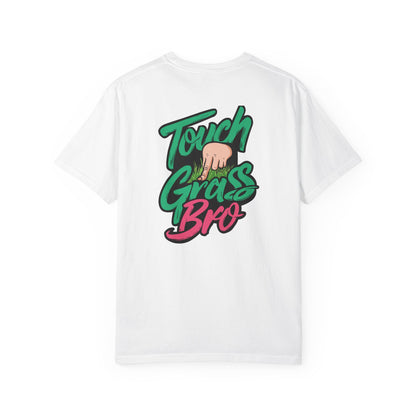 SoliVisk Touch Grass Bro Warning: May Cause Sudden Real-Life Interactions Unisex Comfort Colors Tee with Soft-Washed Sass and Chill Fit